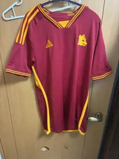 adidas サッカーシャツ 赤 黄