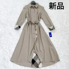 最終価格・極美品・S】ブルーレーベル シャツ ワンピース ベルト