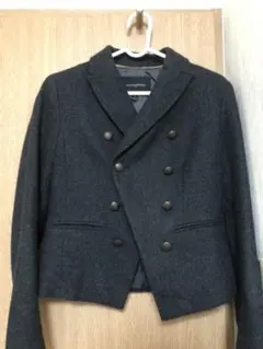 ジャケット ショートコート　ダークグレー