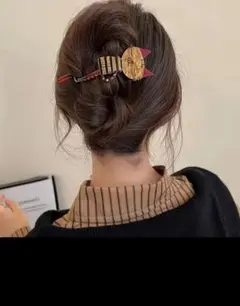 猫デザイン ヘアクリップ