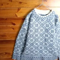 DALE OF NORWAY　ノルディックセーター　ニット　雪柄　北欧ニットのサムネイル