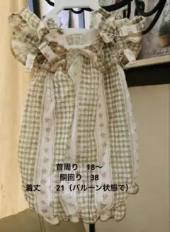 ハンドメイド犬服 キャミバルーンワンピース - メルカリ