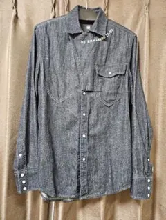サンローラン DISTRESSED DENIM MILITARY SHIRT - メルカリ
