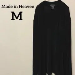Made in Heaven 【M】ブラック 黒 カーディガン 長袖 トップスのサムネイル
