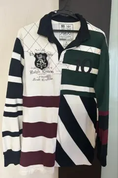 【訳あり】Ralph Lauren ラガーシャツ M ボーダー 長袖