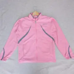 asics ピンク ジャケット　スポーツウェア　ランニング　アウター
