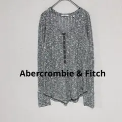 Abercrombie&Fitch 長袖カットソー S グレー ロング 3832