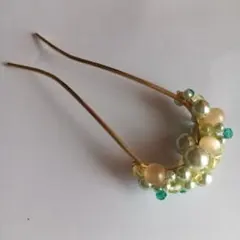 ビーズ装飾のかんざし