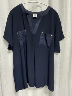 ANNE KLEIN アンクライン　レディース　半袖　大きいサイズ　ブラウス