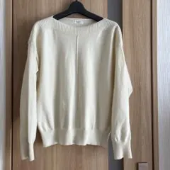 Te chichi TERRASSE ニット　オフホワイト　フリーサイズ