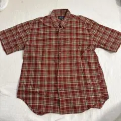 Ralph Eton チェック柄 半袖シャツ レッド LLサイズのサムネイル