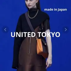 UNITED TOKYO 日本製ユナイテッドトウキョウリンガーハーフニットベスト