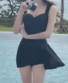 ワンピース水着　ブラック
