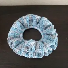 【ハンドメイド】 フリフリ⭐️ フリル ニット シュシュ かぎ針編み