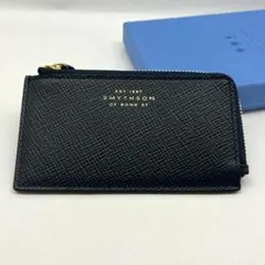 【未使用品】SMYTHSON フラグメントケース ミニ財布 ネイビー
