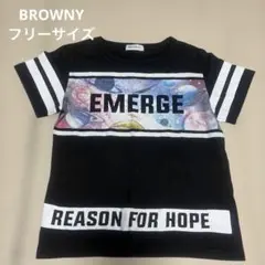 フリーサイズ　Tシャツ　半袖　宇宙柄　夏