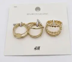 H&M リングセット ゴールドカラー M/Lのサムネイル
