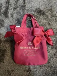Maison de FLEUR ダブルリボンギャザートートバッグ キーホルダー2