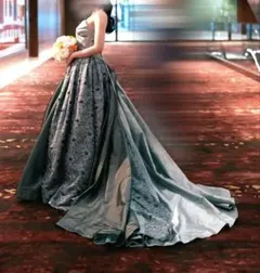 美品】結婚式・カラードレス・cocomelody9号・ブラウンドレス・前撮り 