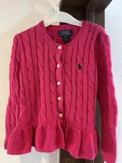 Polo Ralph Lauren ピンクカーディガン 3/3T