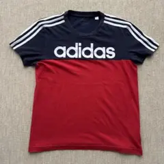 adidas 赤黒 Tシャツ L