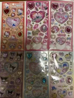 サンリオ キラキラジュエルシール　ハローキティ クロミマイメロ　キキララ