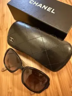えみ様専用　CHANEL ブラウン べっこう柄　サングラス ケース付き