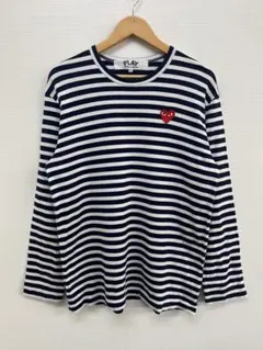 【PLAY COMME des GARCONS】 ロングボーダーTシャツ XL
