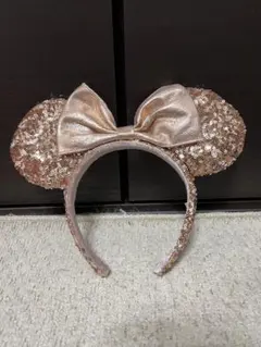 ミニーマウス　ローズゴールド カチューシャ