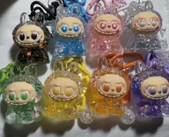 ラブブ　オイル入り　ストラップ　大　8個セット