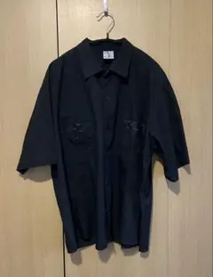 GUAYABERAキューバシャツブラック古着ヴィンテージ刺繍2ポケットリメイク