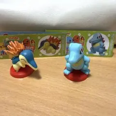 チョコエッグ　ポケモン　旅立ちの3匹　ヒノアラシ　ワニノコ　ポケットモンスター