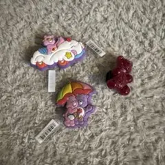 クロックスジビッツケアベアキャラクター アクセサリー 3点セット