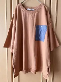 【EDWIN 】 エドウィン Tシャツ ベージュ　Ｌサイズのサムネイル