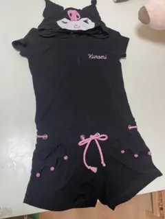 Kuromi フード付きルームウェア Lサイズ ブラック