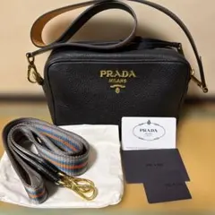 PRADA ショルダーバッグ レザー ブラックのサムネイル