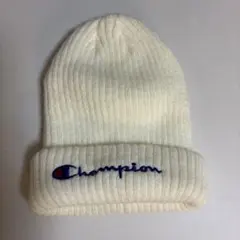 Champion ホワイト ニット帽 56~58cm