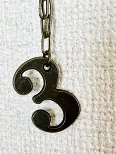 数字3 ロングネックレス