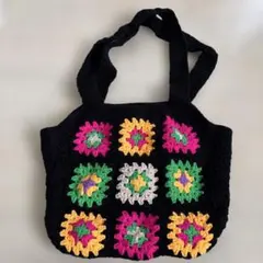 ロデオクラウンズ毛糸ハンドメイド風バック