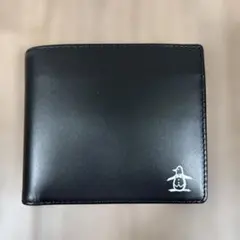 新品未使用Munsingwear 牛革 二つ折り財布　ブラック