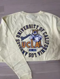 UCLA イエロー 長袖Tシャツ 231ANLT002