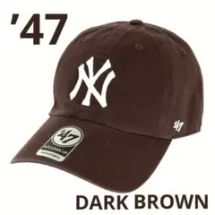 人気のダークブラウン 47BRAND CLEAN UP YANKEES 47