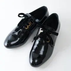 プラダPRADA ベロアレースアップエナメルシューズ 黒36(kUSe) プラダPRADA ベロアレースアップエナメルシューズ 黒36 - メルカリ