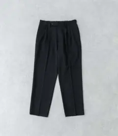 (完売品！)new basic ウールツイルテーパードスラックス　ブラック　M