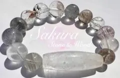 ★展★インクル好きの玄人さん向け❀貫入水晶×ホワイト千層ガーデン×ゲーサイトイン