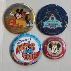 東京ディズニーランド 3周年記念 缶バッジ