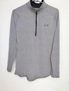 アンダーアーマー　UNDERARMOUR スウェット　ハーフジップ　グレー