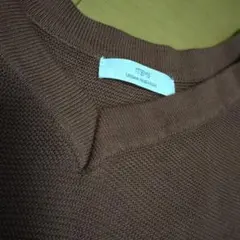 美品URBAN RESEARCH 半袖ニット ブラウン フリーサイズ