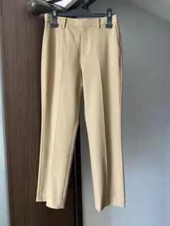 ユニクロ スラックス パンツ レディース ベージュ ヒートテック 美品
