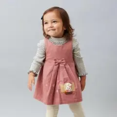 ミキハウス　ノースリーブ　ワンピース　ジャンパースカート　80cm